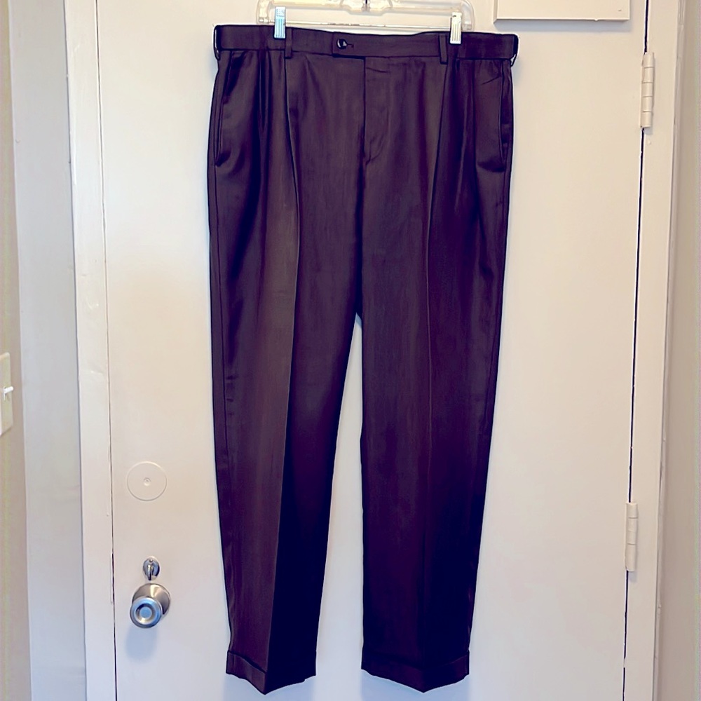 Croft & Barrow pants.  Lightly worn.  1 1/4 inch leg cuffs, suspender buttons.
